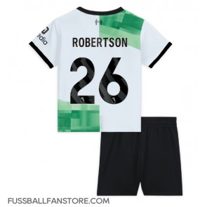 Liverpool Andrew Robertson #26 Replik Auswärtstrikot Kinder 2023-24 Kurzarm (+ Kurze Hosen)